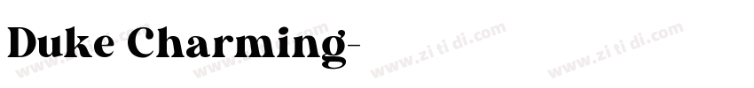 Duke Charming字体转换